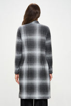 Load image into Gallery viewer, Renee C. Plaid Open Front Coat w/ Collar XL/2XL/3XL USA 🇺🇸
