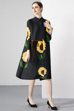 Load image into Gallery viewer, Claude Apparel Floral Asymmetrical Tunic Day Dress ONE SIZE Fits Most
