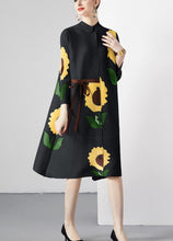 Load image into Gallery viewer, Claude Apparel Floral Asymmetrical Tunic Day Dress ONE SIZE Fits Most
