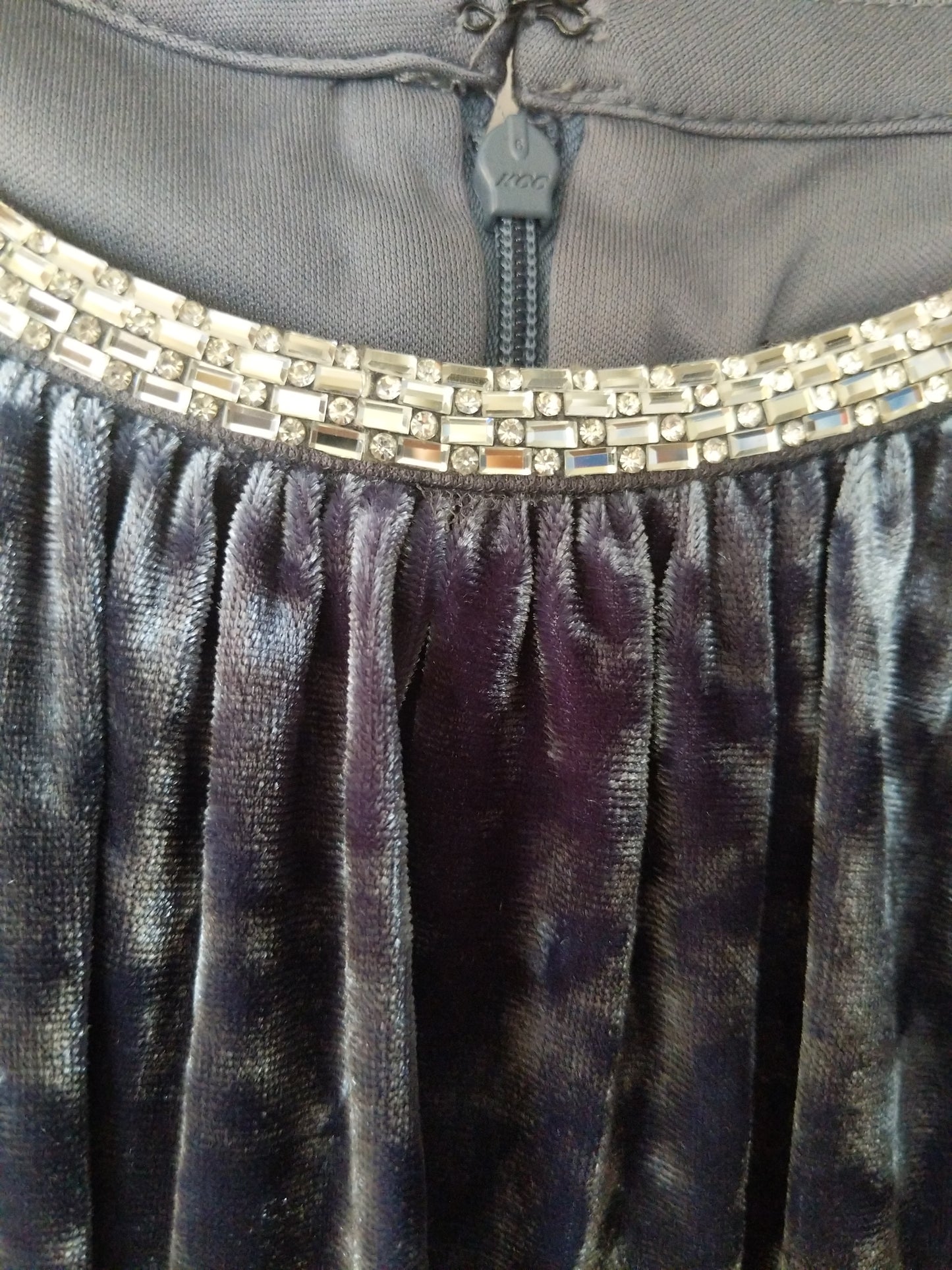 LAST ONE! SIZE LG/14 - RM Richards Velvet Embellished Evening Cape Dress