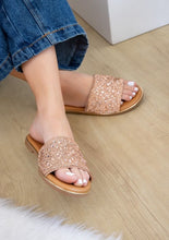 Load image into Gallery viewer, Maker&#39;s Shoes Rhinestone Flip Flops {Only Whole Sizes}
