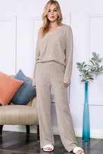 Load image into Gallery viewer, Slouchy Beige Loungewear 2PC Set, USA 🇺🇸  Made Women&#39;s Lounging, Casual Apparel
