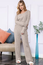 Load image into Gallery viewer, Slouchy Beige Loungewear 2PC Set, USA 🇺🇸  Made Women&#39;s Lounging, Casual Apparel

