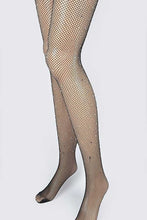 Load image into Gallery viewer, Rhinestone Accent Fishnet Stocking
