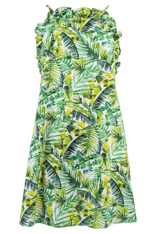 LAST ONE! SIZE LARGE, Clover & Sloane Sleeveless Ruffled Top Day Dress