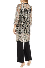 Load image into Gallery viewer, RM Richards 3PC Pants Set, Long Duster Vegas Ready!  Golden OR Peri-Navy MED/LG/XLG AVAILABLE!
