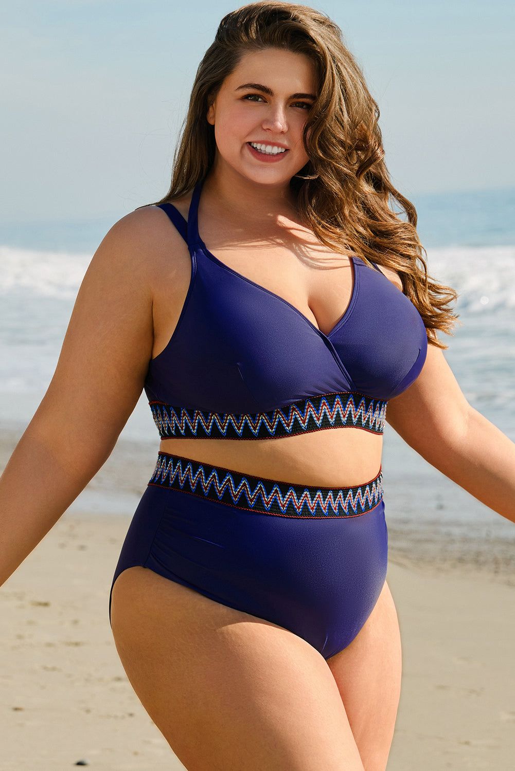 LAST ONES! Eileen Knot High Waisted PLUS Bikini Swimsuit