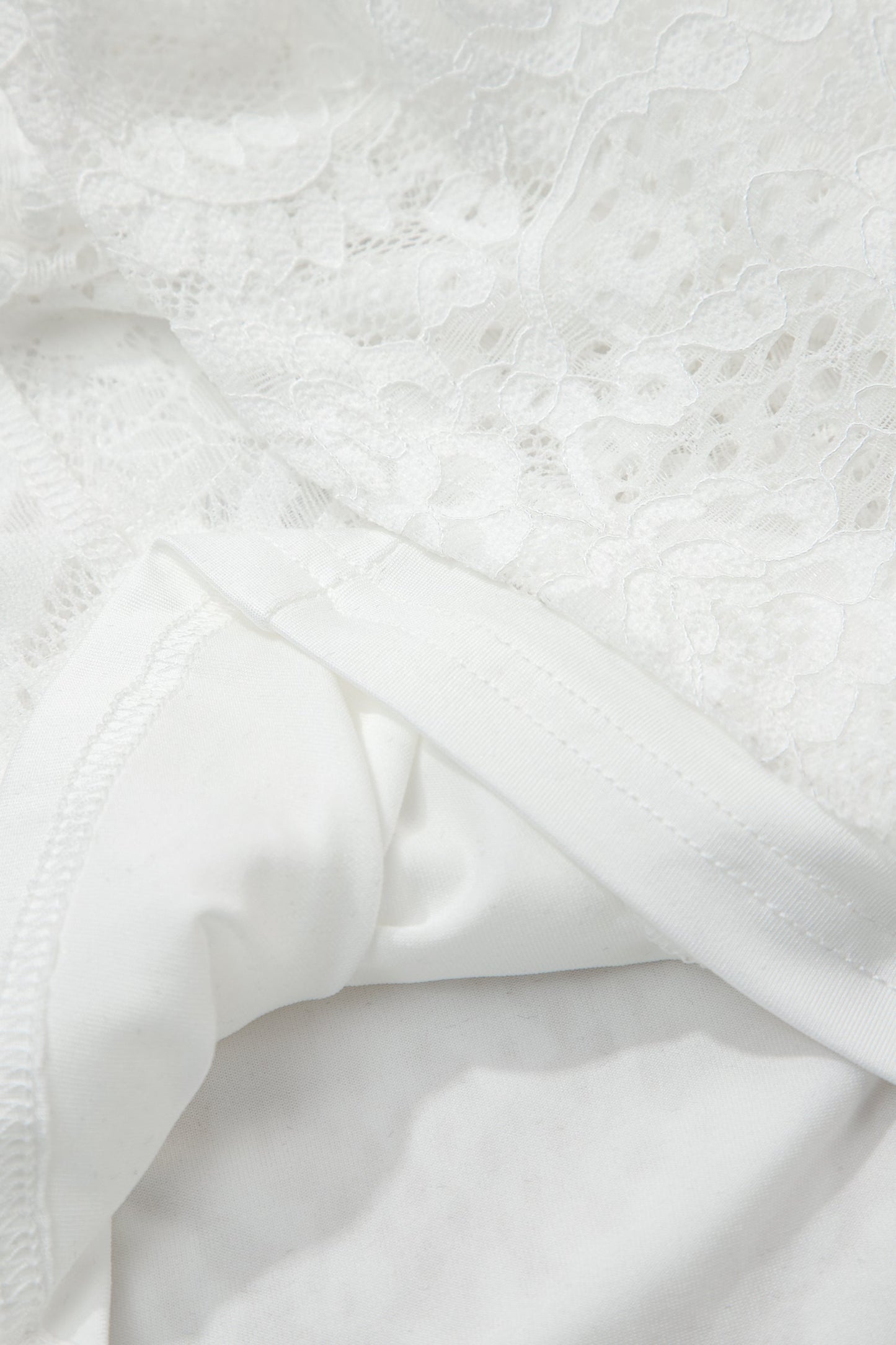 LAST ONES Maxine White Lace Overlay Long Summer Day Dress