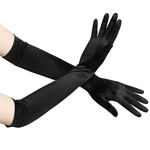 classic long opera satin gloves choose color