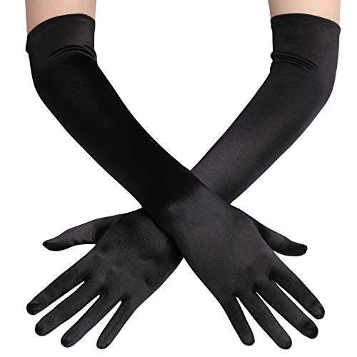 classic long opera satin gloves choose color