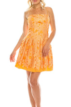 Load image into Gallery viewer, A. Papell Marigold, Embroidered Lace Satin Cocktail Mini SIZES 8 &amp; 10 (Med) AVAILABLE!
