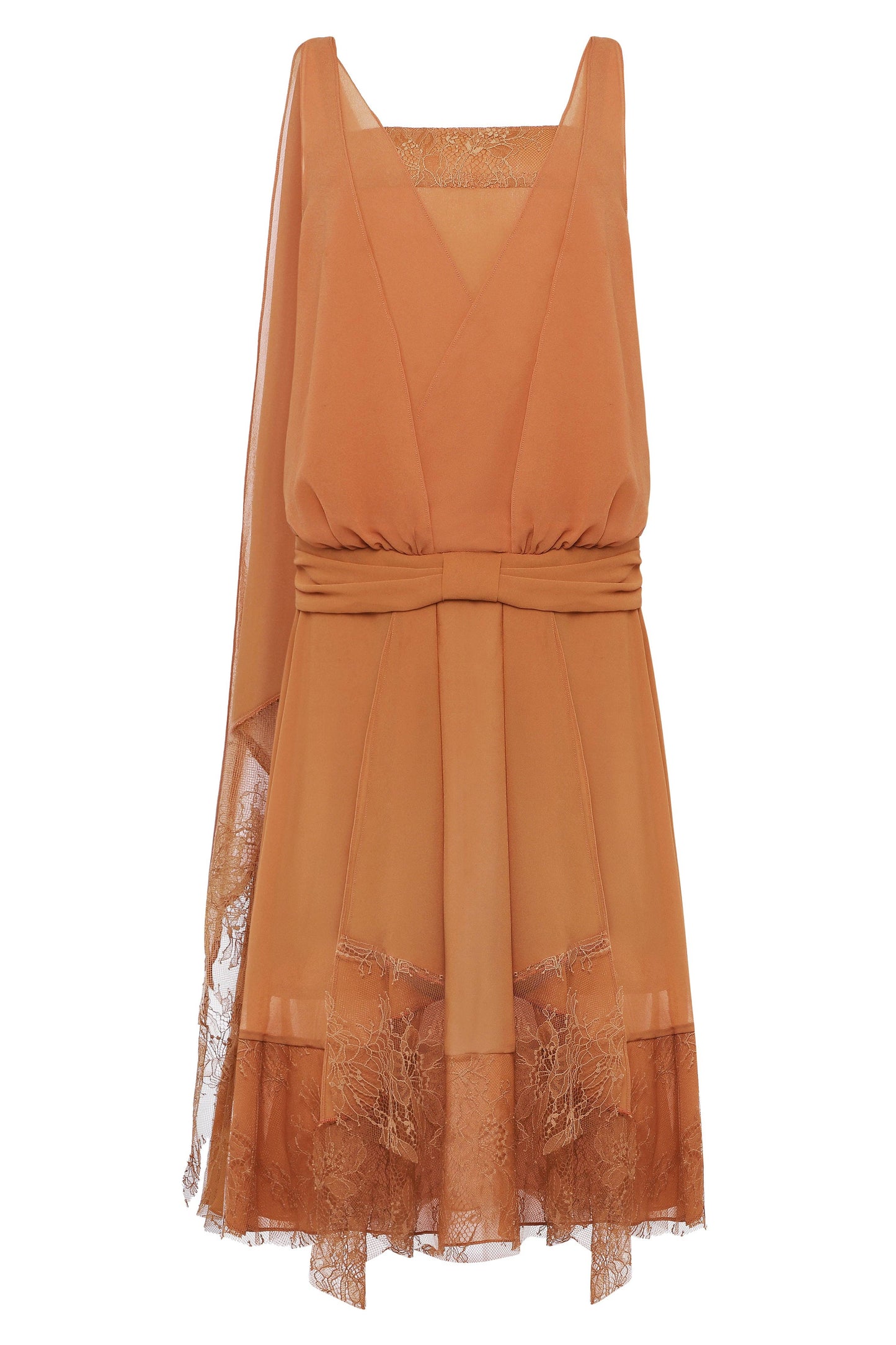 LAST ONES, ON SALE Classic Chiffon Lace Day Dress, Navy or Burnt Orange, SMALL & MEDIUM Sizes 8, 10