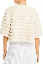 Load image into Gallery viewer, Love Token's Cropped, Ivory Faux Fur Bolero
