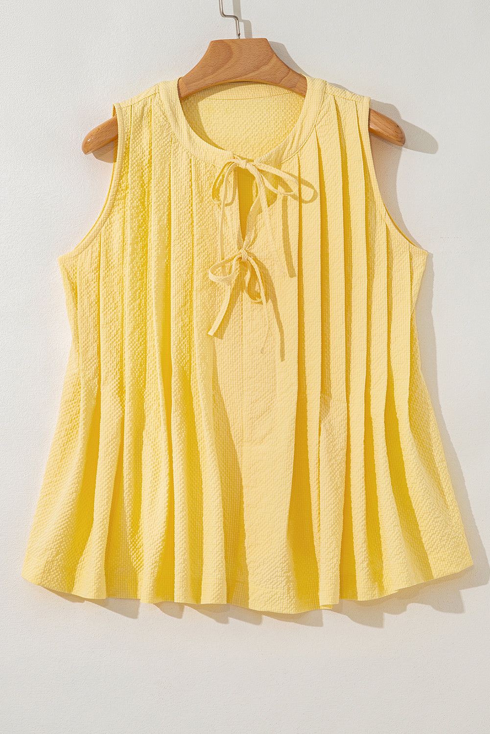 LAST ONES Threaded Pear's Kenzie Notched Pleated Tank Top