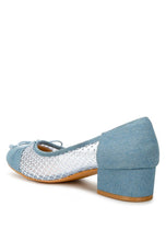 Load image into Gallery viewer, Tudum Rhinestone Detail Denim Ballerinas {Whole Sizes Only}
