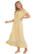 Load image into Gallery viewer, Pastel Lace &amp; Short Sleeve Nightgown See Colors!
