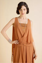 Load image into Gallery viewer, Classic Chiffon Lace Day Dress, Navy or Burnt Orange, Sizes 6, 8, 10
