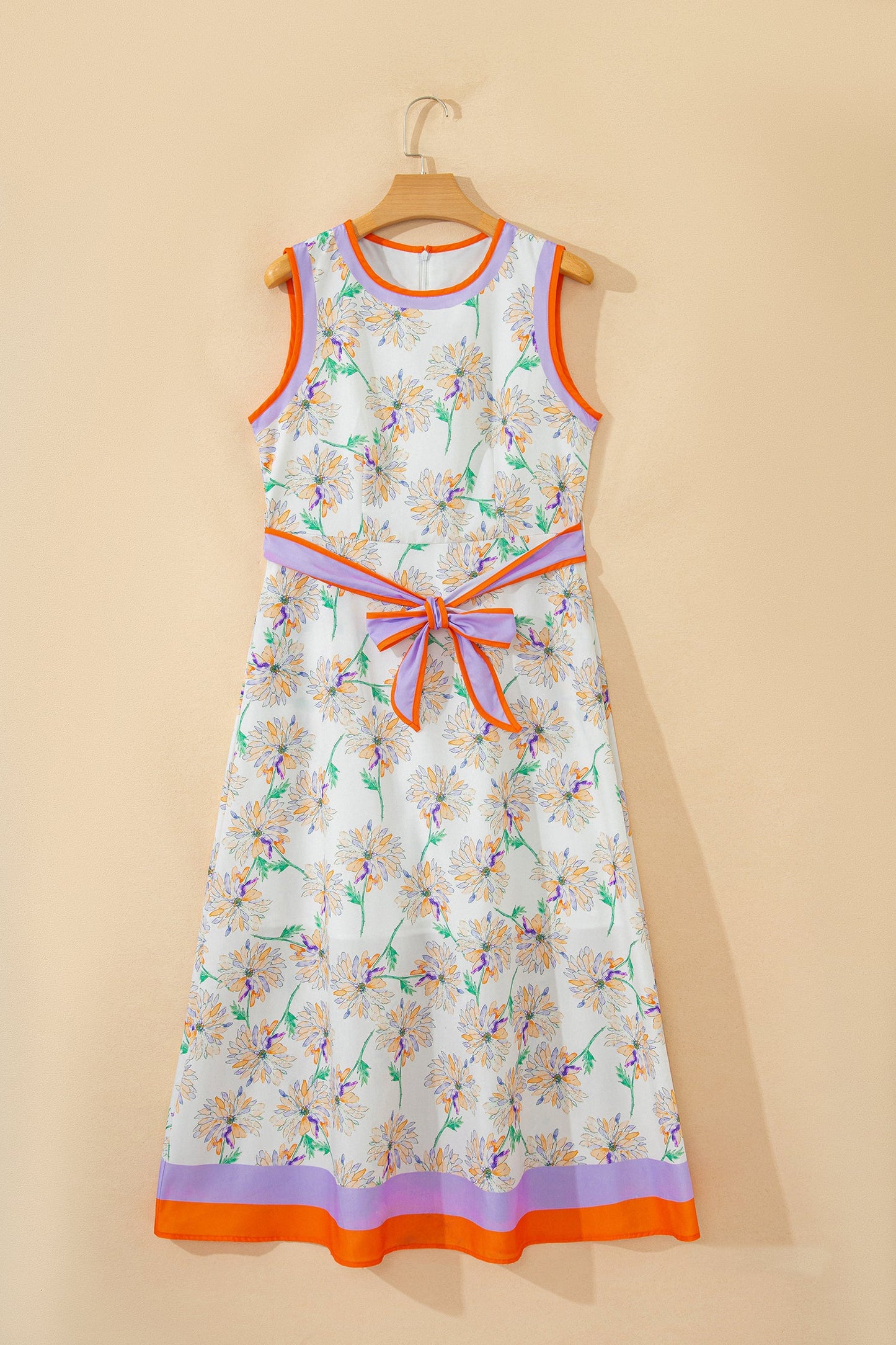 Belted Sleeveless Maxi Dress