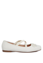 Load image into Gallery viewer, Arimer Denim Criss Cross Ballet Flats {Only Whole Sizes}
