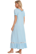 Load image into Gallery viewer, Pastel Lace &amp; Short Sleeve Nightgown See Colors!
