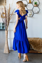 Load image into Gallery viewer, Reborn USA 🇺🇸  Made Tie Back Sleeveless Ruffled Midi Dress
