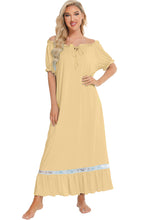 Load image into Gallery viewer, Pastel Lace &amp; Short Sleeve Nightgown See Colors!
