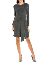 Load image into Gallery viewer, London Times Draped Shimmer Cocktail Dress
