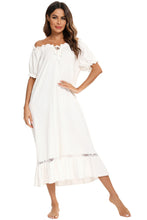 Load image into Gallery viewer, Pastel Lace &amp; Short Sleeve Nightgown See Colors!
