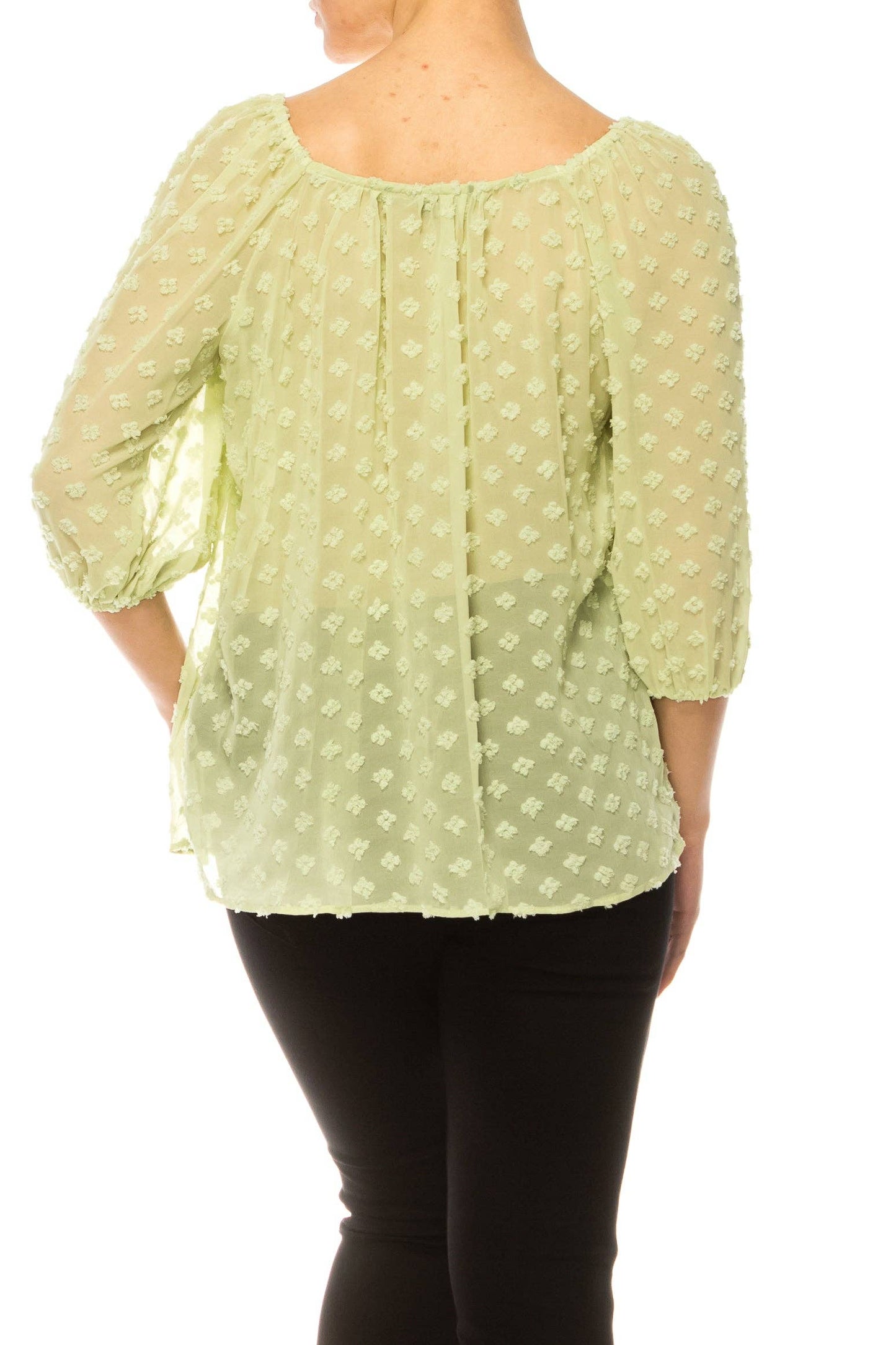 Zac & Rachel Floral Peasant Tie Top, LAST ONE! Size LARGE Remaining