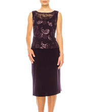 Load image into Gallery viewer, Maya Brooke 2PC Embroidered &amp; Sequin Dress &amp; Jacket Office or Cocktail Women&#39;s Attire MED/LG/XLG Available!
