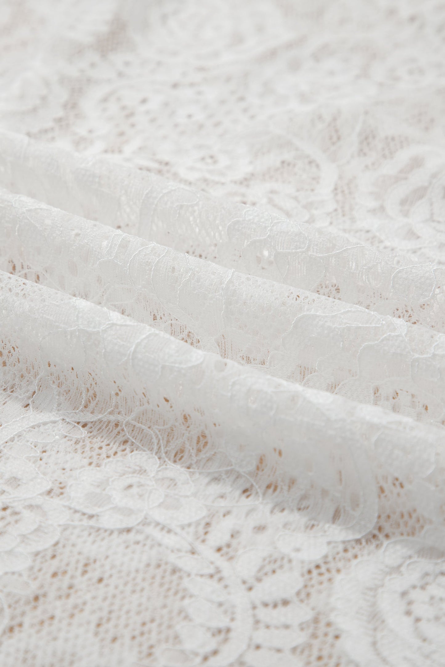 LAST ONES Maxine White Lace Overlay Long Summer Day Dress