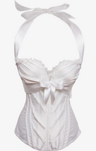 Load image into Gallery viewer, White Vintage Renaissance Style Halter Corset
