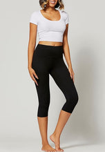 Load image into Gallery viewer, Buttersoft BLK or WHT Capris Leggings
