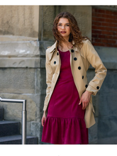 Load image into Gallery viewer, Berry Red Maggy Suede Day Dress XS/SM/MED REMAINING!  Women&#39;s Apparel Office, Casual
