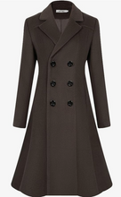 Load image into Gallery viewer, Returning Favorite! LG IN BLACK ONLY,  Double Breasted Merino Wool Pea Coat Women&#39;s Winter Coat
