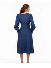 Load image into Gallery viewer, Betty Hannah&#39;s Elizabeth Defined Stretchy Denim Day Dress

