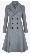 Load image into Gallery viewer, Returning Favorite! LG IN BLACK ONLY,  Double Breasted Merino Wool Pea Coat Women&#39;s Winter Coat
