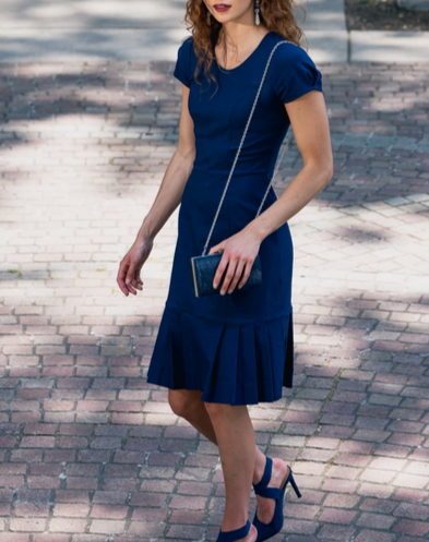 LAST ONES!  A Returning Favorite, Jackie's Navy Day Dress, Office, Party, Cocktail, Casual Size MED Remaining