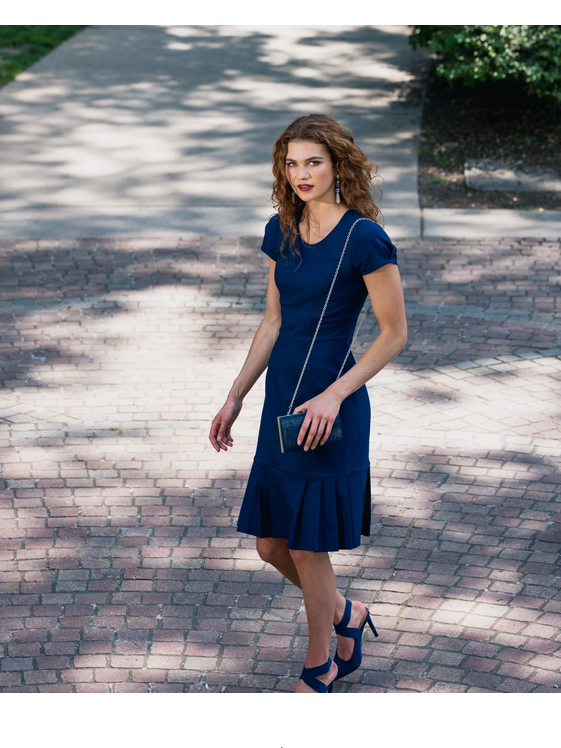 LAST ONES!  A Returning Favorite, Jackie's Navy Day Dress, Office, Party, Cocktail, Casual Size MED Remaining