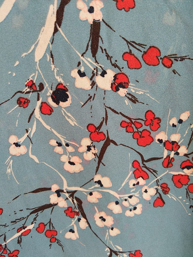 Hope & Harlow Ruffled Long Sleeve Printed Top ONLY SIZE XL - LAST ONE!