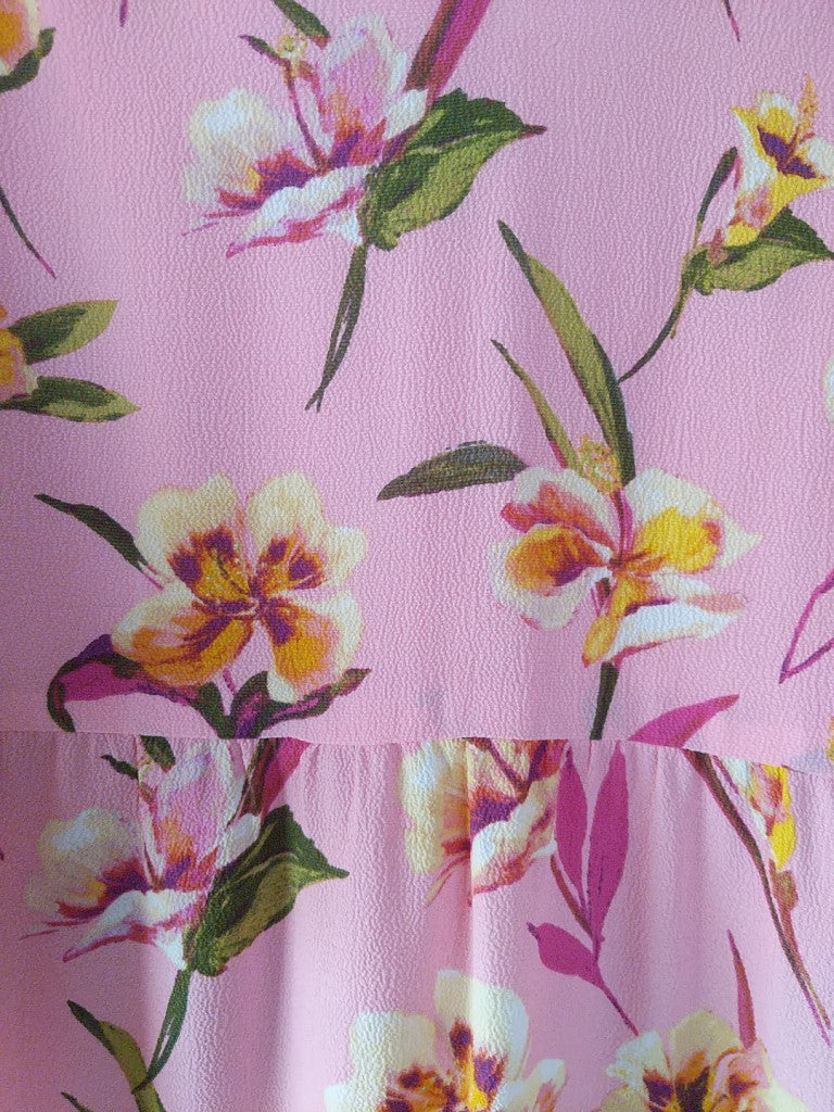 LAST ONE! SIZE LG/16 REMAINS  London Times 3/4 Sleeve Floral Print Maxi Dress