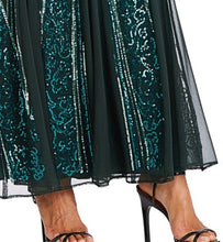 Load image into Gallery viewer, RM Richards Emerald Sequin Godet, ONLY Size 12 Remaining, Women&#39;s Formals, Coctail Attire, Party Apparel
