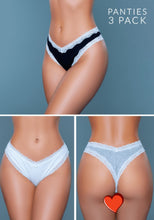 Load image into Gallery viewer, Be Wicked, Sammy&#39;s Thong 3 Pack
