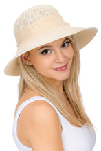 Load image into Gallery viewer, Great Price! Ladies Crochet Fabric, Day Hat
