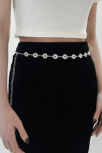 Load image into Gallery viewer, Rhinestone Decor Skinny Belt
