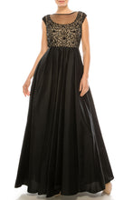 Load image into Gallery viewer, Aidan Mattox Black on Nude Taffeta Formal Gown, Sizes 6 &amp; 12 Women&#39;s Apparel Party Attire
