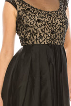 Load image into Gallery viewer, Aidan Mattox Black on Nude Taffeta Formal Gown, Sizes 6 &amp; 12 Women&#39;s Apparel Party Attire
