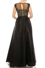 Load image into Gallery viewer, Aidan Mattox Black on Nude Taffeta Formal Gown, Sizes 6 &amp; 12 Women&#39;s Apparel Party Attire
