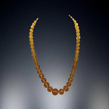 Load image into Gallery viewer, Estate Picked, Retro Period Jewelry - Amber Press Glass Beaded Choker
