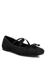 Load image into Gallery viewer, Arimer Denim Criss Cross Ballet Flats {Only Whole Sizes}
